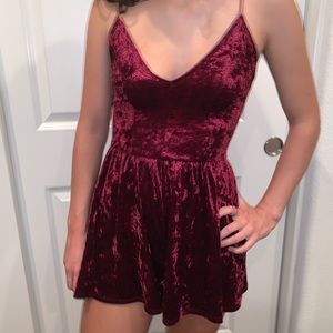 Velvet dress/romper